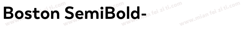 Boston SemiBold字体转换